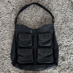 Banana Republic leather shoulder bag